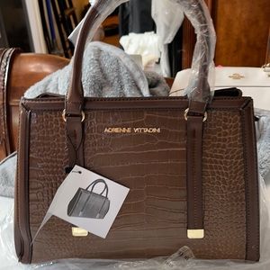 Adrienne Vittadini Croco Satchel
